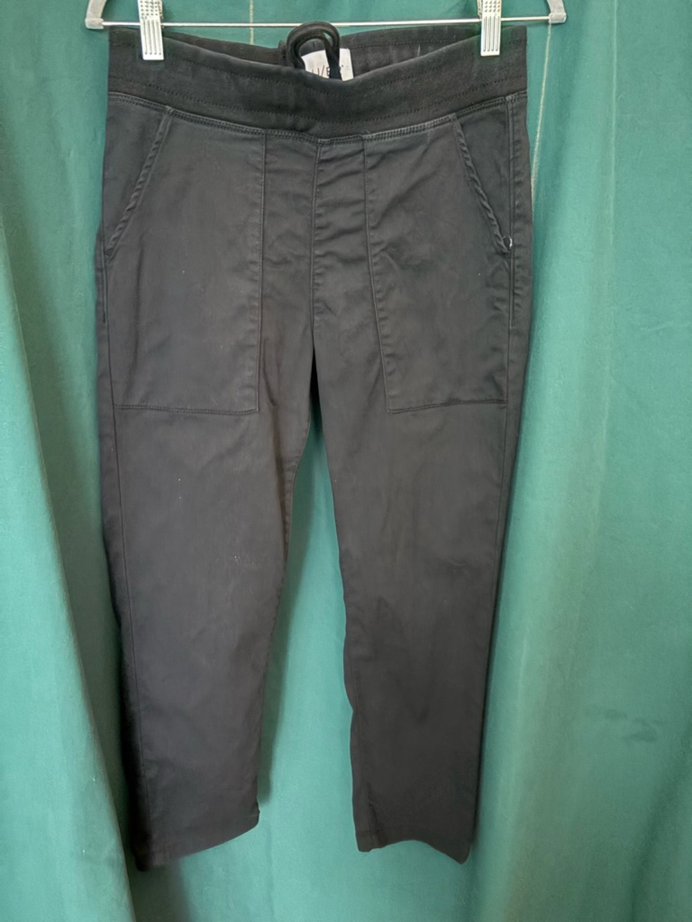 Du/er women’s  Black Stretch Drawstring Pants